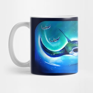 Manta rays accompany you into the depths Mug